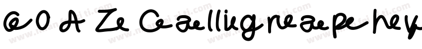 60 A Z Calligraphy AlphabetExamples字体转换